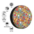 thumbnail image 5 of Rv Spare Tire Cover 15 inch - Boho Cute Owls Tire Covers for Trailers, Adjustable Camper Spare Tire Cover, 5 of 7