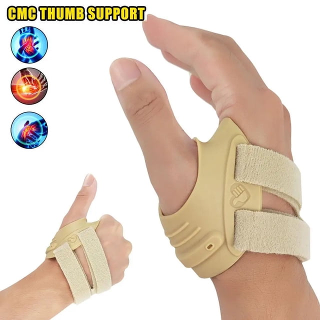 Férula Ortopédica Estabilizadora para Pulgar con Funda Protectora, Soporte Auxiliar para Molestias Articulares, Artrosis y Tendinitis, Uso Unisex Hombre y Mujer
