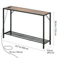 thumbnail image 5 of VEVOR Narrow Console Table, 41.7" Behind Couch Table with Power Outlets, 2-Tier Long Entryway Table, Sofa Table with Metal Frame and Charge Station, for Entryway, Hallway, Living Room, 5 of 9