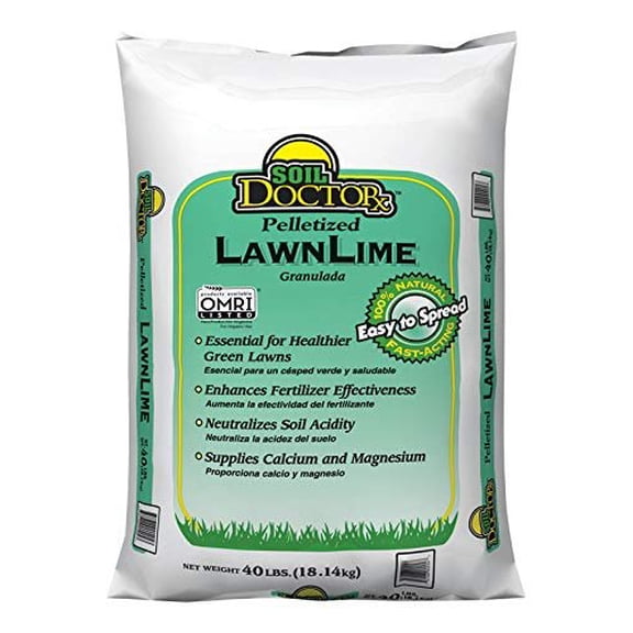 Soil Doctor Organic Pelletized Lime Fertilizer, 40 lb with Calcium & Magnesium