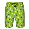 thumbnail image 4 of Naloa St Patrick's Day7 Men's Beach Shorts, Surfing shorts, Swim trunks, Quick Dry Swim Trunks for Surfing Beach Fun - Small, 4 of 9