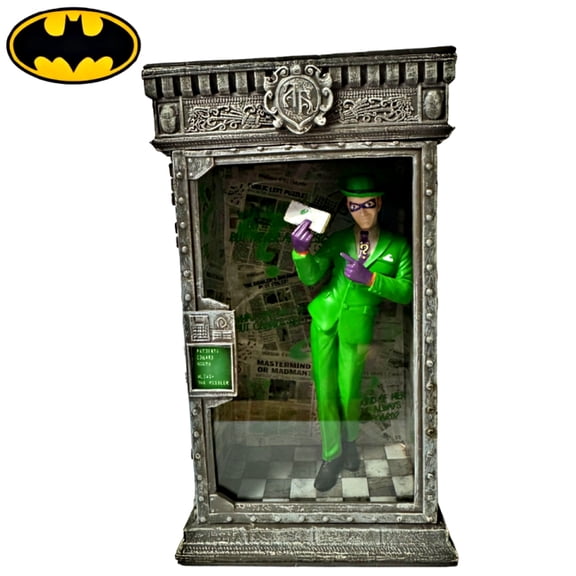 The Bradford Exchange Riddler Issue #4 from Batman: Arkham Asylum Light-Up Cell Block Villain Sculpture Collection 7-inches