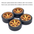thumbnail image 4 of 1/28 Remote Control Model Car Model Crawler Car DIY Wheel Rim DIY Upgrade Repairing Wheels Replacement for WLtoys 284131 K969 K979 K989 K999 P929 Gold, 4 of 7