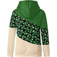 thumbnail image 5 of DPTALR Sweat à Capuche pour Femmes, Col Bénitier, Manches Longues, Imprimé de Noël, Pulls, Hauts à Cordon, 5 of 5