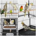 thumbnail image 5 of Alden Design Metal 52" Large Rolling Bird Cage with 3 Perches and 4 Feeders, Black, 5 of 10