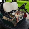 thumbnail image 2 of Golf Cart Seat Covers for 2 Seater,Santa Claus Microfiber Cart Seat Towel Blanket,Christmas Ball Christmas Tree Painting Absorbent Breathable Non Slip Bench Seats Protector for Golf Course 51"x31", 2 of 9