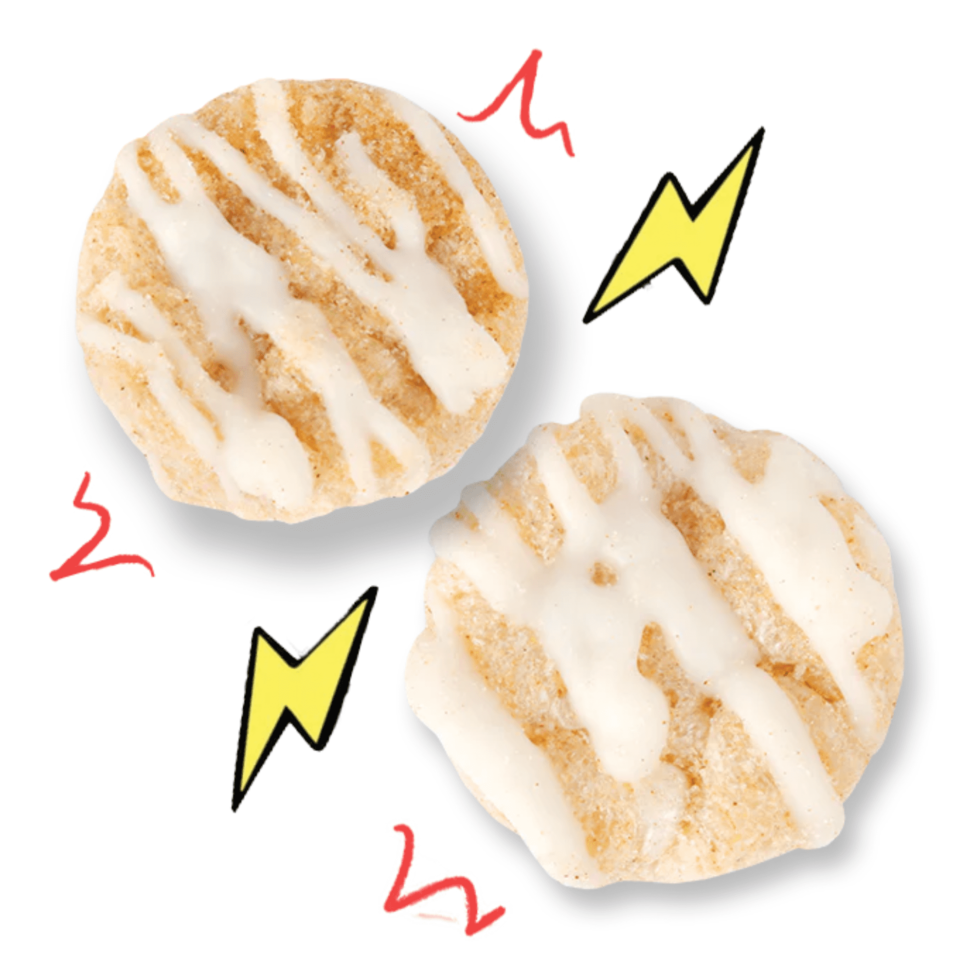 (3 pack) Drizzilicious Mini Rice Cakes, Cinnamon Swirl Flavored Rice Cake Gluten Free Snacks, Rice Crisps 60g