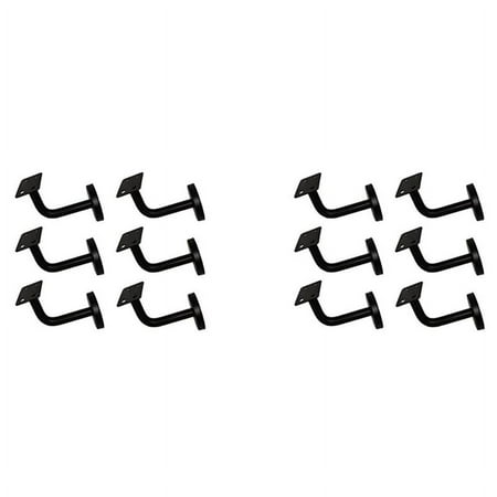 

12 Pcs Stainless Steel Stair Handrail Bracket Heavy Duty Stair Rail Support Railing Brackets 60mm x 60mm