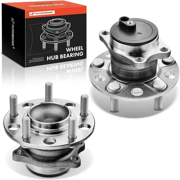 A-Premium 2 x Rear Wheel Bearing and Hub Assembly with 5-Lug Compatible with Mitsubishi Outlander 2011-2012 Outlander Sport 2011-2012 Lancer 2008-2017 FWD Only