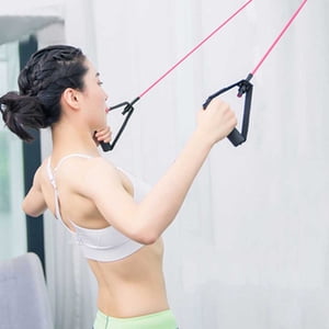 Resistance Stretch Rubber Band Training Rope Tube Workout Fitness Exercise for Yoga Gym Red,