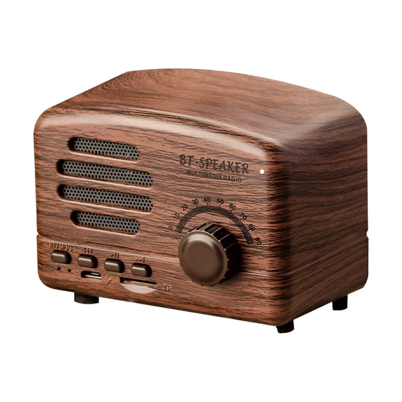 GJX Wireless Stereo Retro Speakers, Portable Bluetooth Vintage Speakers With Powerful Sound, Answering Calls, FM Radio Mode, TF- Card