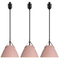 thumbnail image 1 of Kiven H-Type Track Lighting Light fixture, Vintage Halo Track Pendant Light with Built-in Cable Wrapper and Iron Lampshade, Adjustable Length for Bedroom Kitchen Home Lighting, 3-Light, 1 of 7