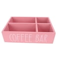 thumbnail image 2 of Wooden Coffee Bar Accessories Storage Box, Tea Bags Coffee Pods Holder for Countertop Kitchen, Coffee Station Organizer with Divider for Efficient Classification and Quick Access, 2 of 7