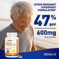 thumbnail image 2 of BergaMet Suplemento de bergamota cítrica, extracto 170:1, 1200 mg por porción, 80% polifenoles, suplemento de bergamota cítrica italiana para colesterol alto, 180 cápsulas, 3 meses, fabricado en los E, 2 of 5