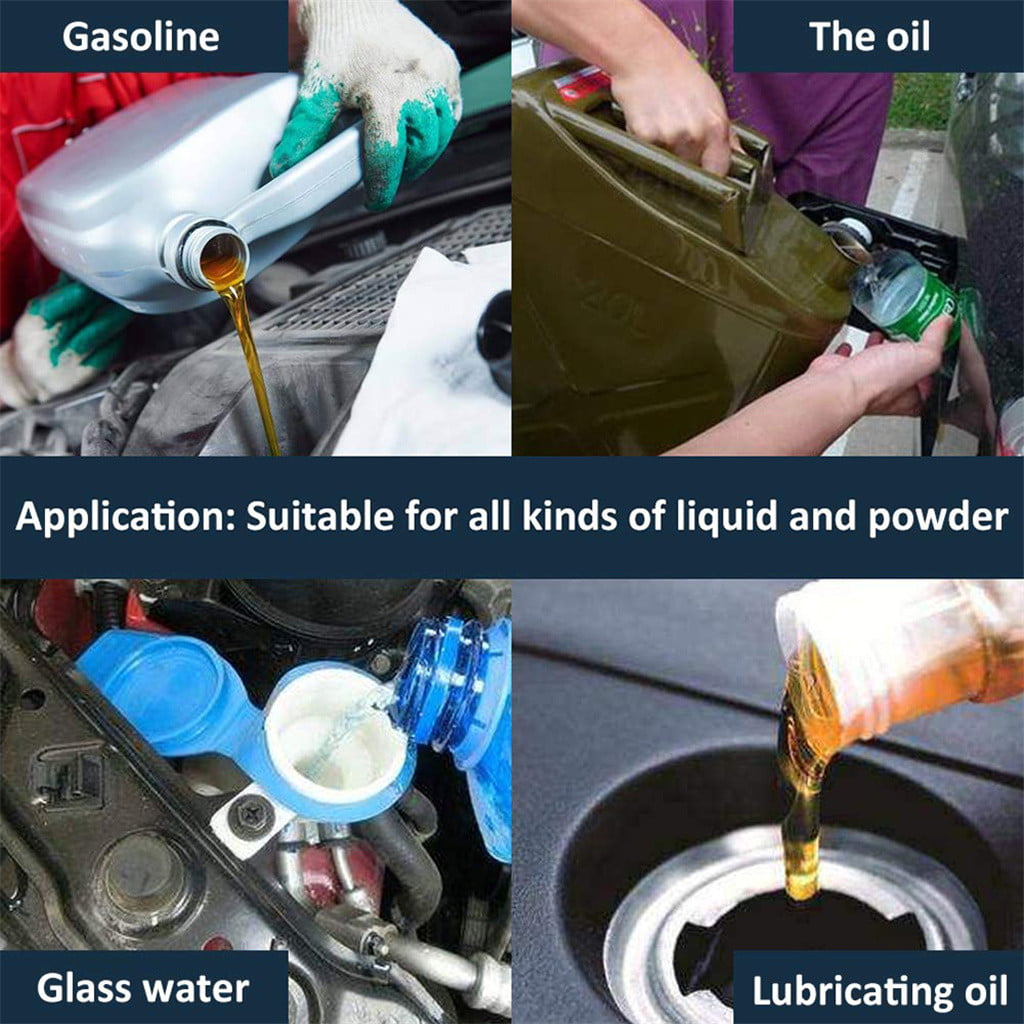 Car Motorcycle Flexible Funnel Spout Mesh Screen Strainer Oil Gas Fuel funnel 