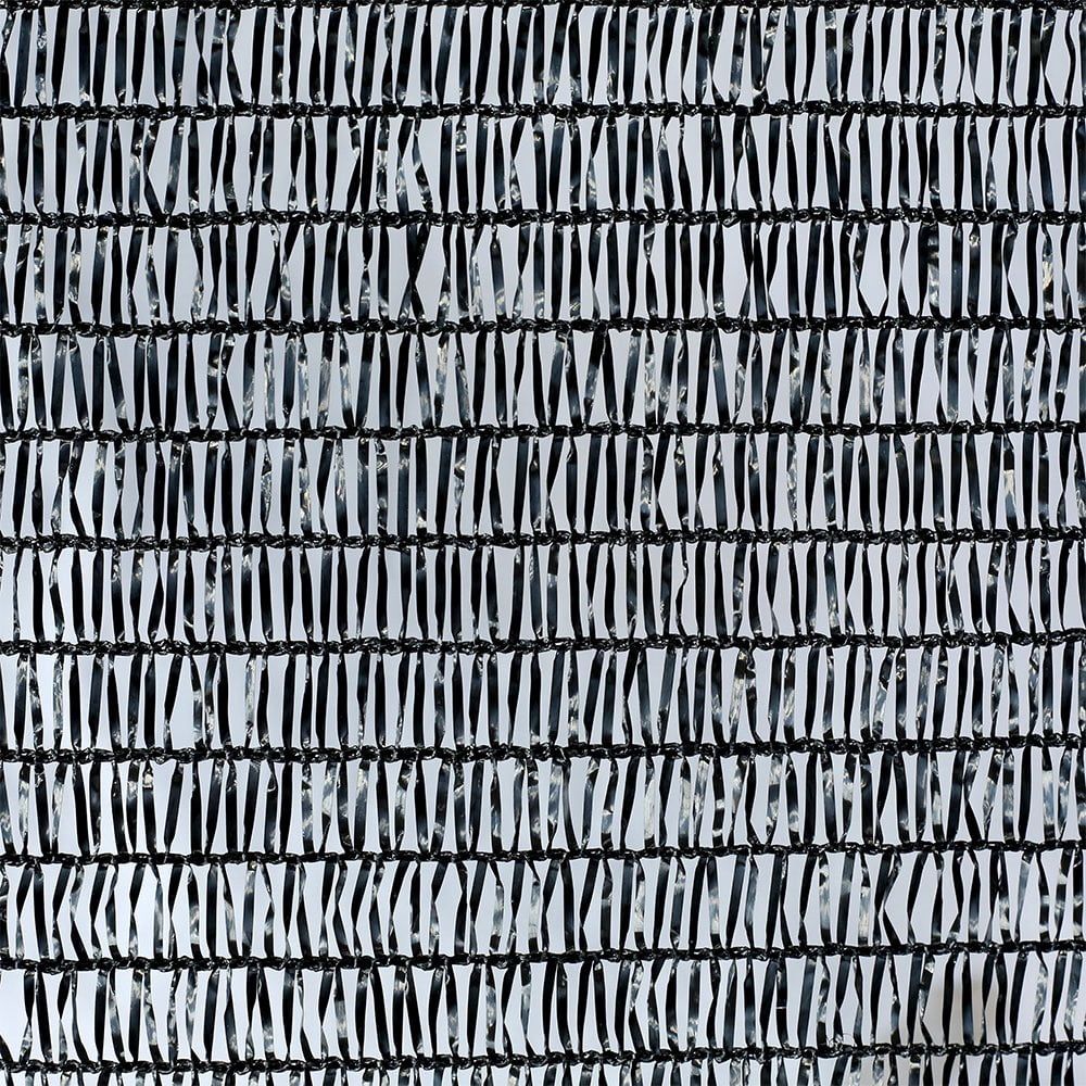 10 ft. x 50 ft. 40% Sunblock Shade Cloth Cover with Clips for Plants, Black