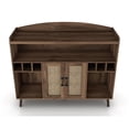 thumbnail image 4 of Bowery Hill Buffet en Bois à Plusieurs Rangements Finition Noyer Vieilli, 4 of 6