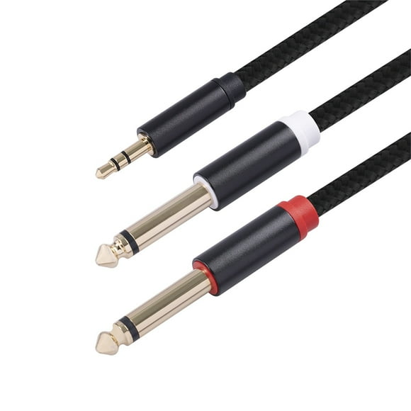 Cable Estéreo Divisor Mono En Forma 3,5 Mm 1/8 Pulgada Trs 6,35 Mm 1/4 Pulgada Ts Xihbxyly
