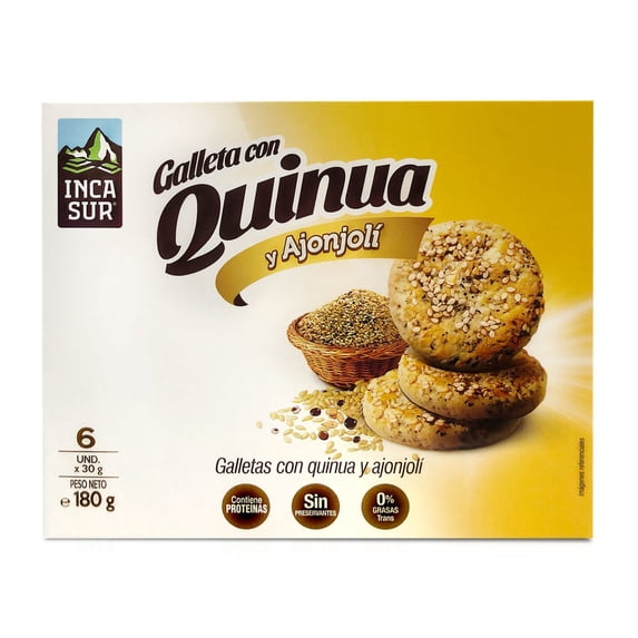 Inca Sur Quinoa Cookie With Sesame Seeds