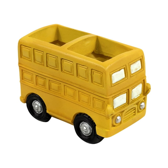 Cartoon Car Plant Pots Outdoor Flower Pot Indoor Plant Containers Home Office Yellow