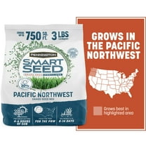 Pennington Smart Seed Pacific Northwest Grass Seed Mix, for Sun to Partial Shade, 3 lbs. New Bag