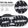 thumbnail image 6 of Knivor Men High-top Winter Snow Boots Hook & Loop Slip-Resistant Cushion Wearproof Sole Faux Fur Warm Outdoor Winter Shoes, 6 of 10