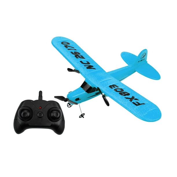 Rc Airplane Glider 2 4g Remote Control Flying Glider 2ch Aircraft Toys Blue Walmart Com