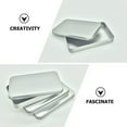 thumbnail image 5 of 4Pcs Rectangular Empty Tin Box Mini Portable Small Storage Holders, 5 of 6