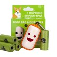 thumbnail image 1 of Caja de caca con 60 bolsas de basura para mascotas, caja de caca de basura para suministros de viaje al aire libre JShteea El nuevo, 1 of 8