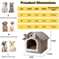 thumbnail image 2 of ColourTree Indoor Warm Dog House Soft Pet Bed Tent House Dog Kennel Cat Bed with Removable Cushion Suitable Medium Pets, 2 of 7