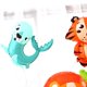 thumbnail image 4 of Globo decorativo de Navidad con temática de animales pequeños, película de luz, globo de dibujos animados, decoración de fiesta de cumpleaños para niños, 4 of 4