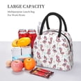 thumbnail image 5 of KLL Flamingos Tribal for Insulated Lunch Bag- Leakproof Cooler Tote Bag Organizer for Women & Men - Reusable Lunch Box for Office Picnic Hiking Beach-One Size, 5 of 6