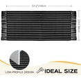 thumbnail image 4 of Farcauo Front Door Mat Black and White Outdoor Indoor Rugs Entryway Rug 23.6"x51.2" Striped Front Porch Decor Outside Rug Outdoor Patio Front Door Rugs Kitchen Decor Carpet Entry Way Doormats, 4 of 5