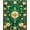 Green, Pattern 4, variant on Flatwoven High Traffic Area Rug, Traditional Interlaced Scroll and Fleur de Lis with Ornate Detailing, Non Slip, Stain Resistant, Washable Area Rugs for Living Room, Bedroom(Green, 5X7)