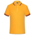 thumbnail image 2 of Ramiter Mens Golf Shirts Men's Short Sleeve Advantage Solid Pique Polo Yellow,3XL, 2 of 4