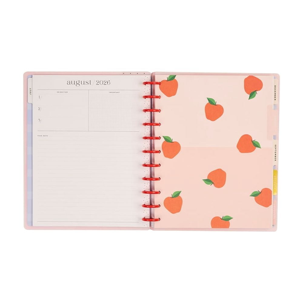 The Happy Planner Colorblock Pop Big Teacher Planner, July 2026–June 2027, 12-Month Disc Bound Planner with Stickers & Bonus Months