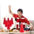 thumbnail image 1 of BEADCEST 10Pcs Red Cheer Megaphones For Football Games And Sports Cheers, 1 of 8