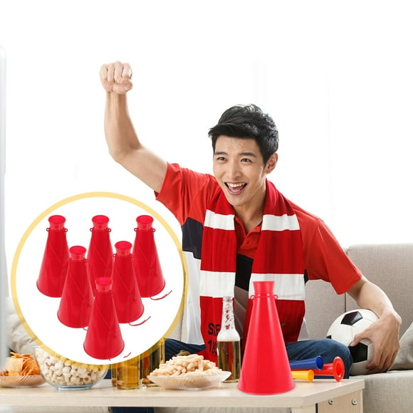 BEADCEST 10Pcs Red Cheer Megaphones For Football Games And Sports Cheers