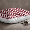 thumbnail image 3 of S4Sassy Indian Cushion Cover Throw Pillow Case Ikat Print Maroon Pillow Cover Decor-12 x 12 Inches, 3 of 5