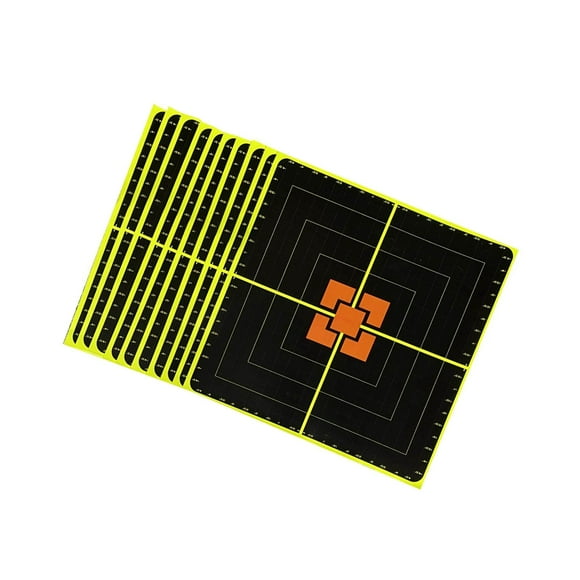 10x Self-Adhesive Paper Shooting Reactive Target shooting range Splatter Hunting 10" Square