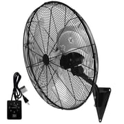22" Wall Mounted Fan with 3 Speed Industrial Wall Fan Up to 7000 CFM, Quiet Oscillating Fan for Garage, Garden, Warehouse, Canteen, Black