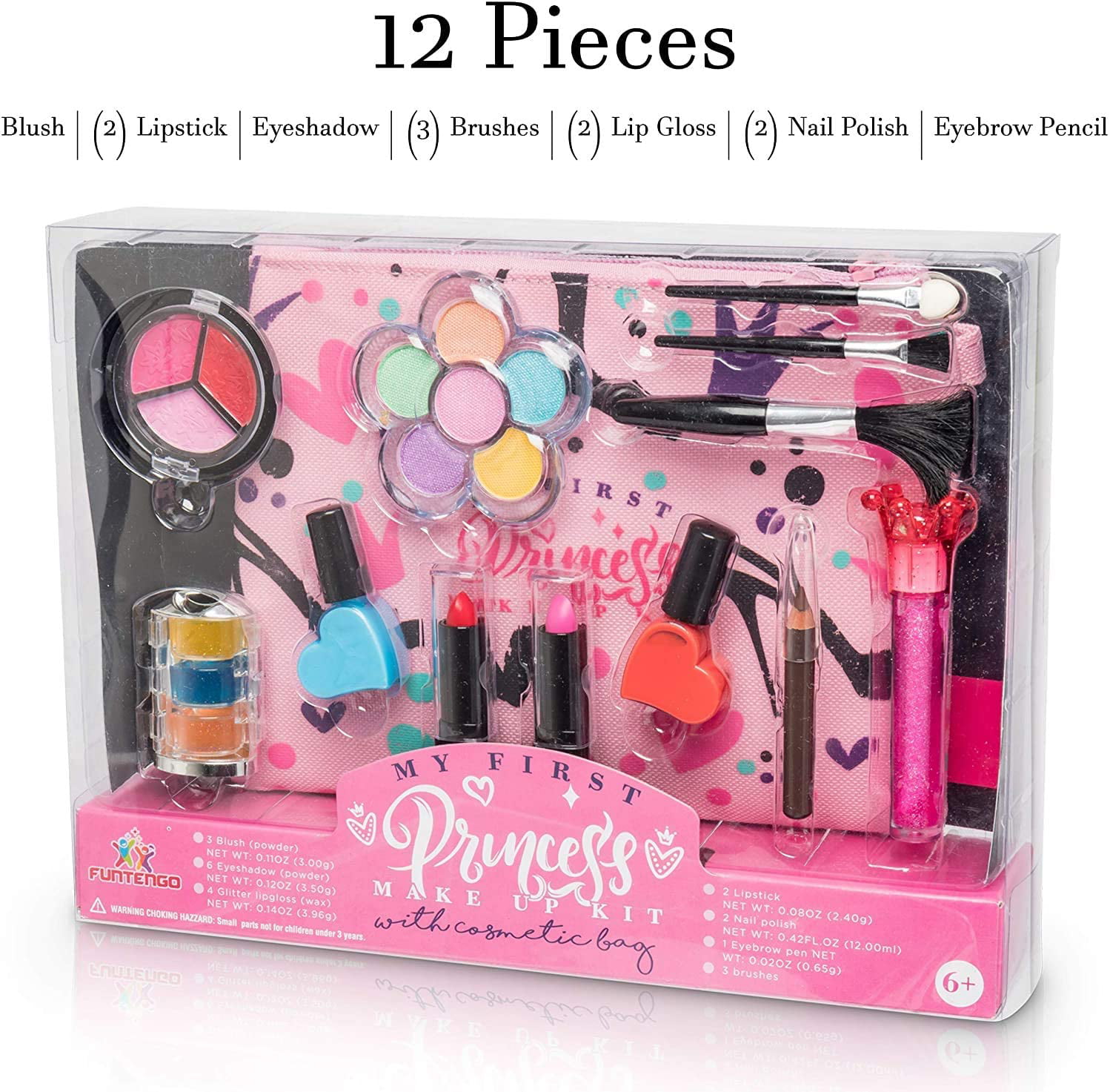 12 Piece for sale online Foxprint My First Princess Make Up Kit 