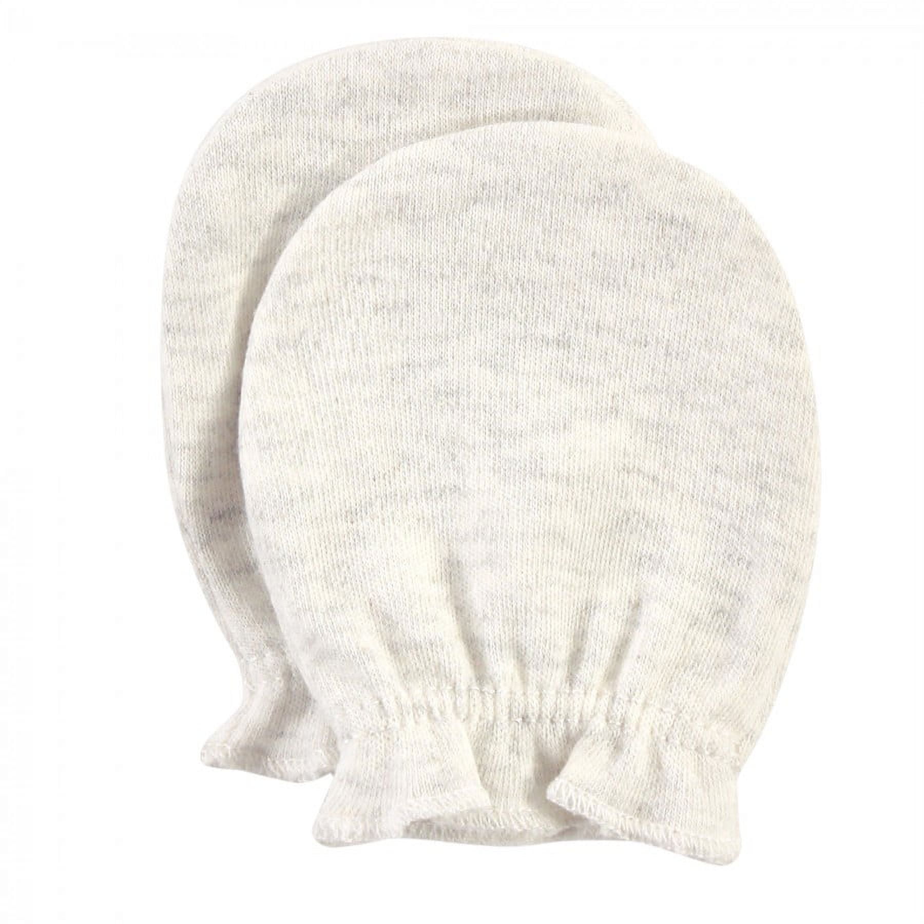 Hudson Baby Infant Girl Cotton Scratch Mittens, Enchanted