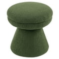 thumbnail image 3 of Furniture of America Thia Modern 17.5" Upholstered Mushroom-Shape Design Stool, Green, 3 of 5