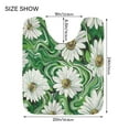 thumbnail image 5 of Ryvnso White Daisy in Green Liquid Bathroom Shaggy Rugs Toilet Mat Soft Contour Rug, 5 of 9