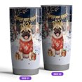 thumbnail image 2 of Happy New Year 2026 Pug Holiday Balloons Party Snow 20oz Stainless Steel Tumbler Insulated Cup with Lid Dog Lover Gifts - 13018, 2 of 5