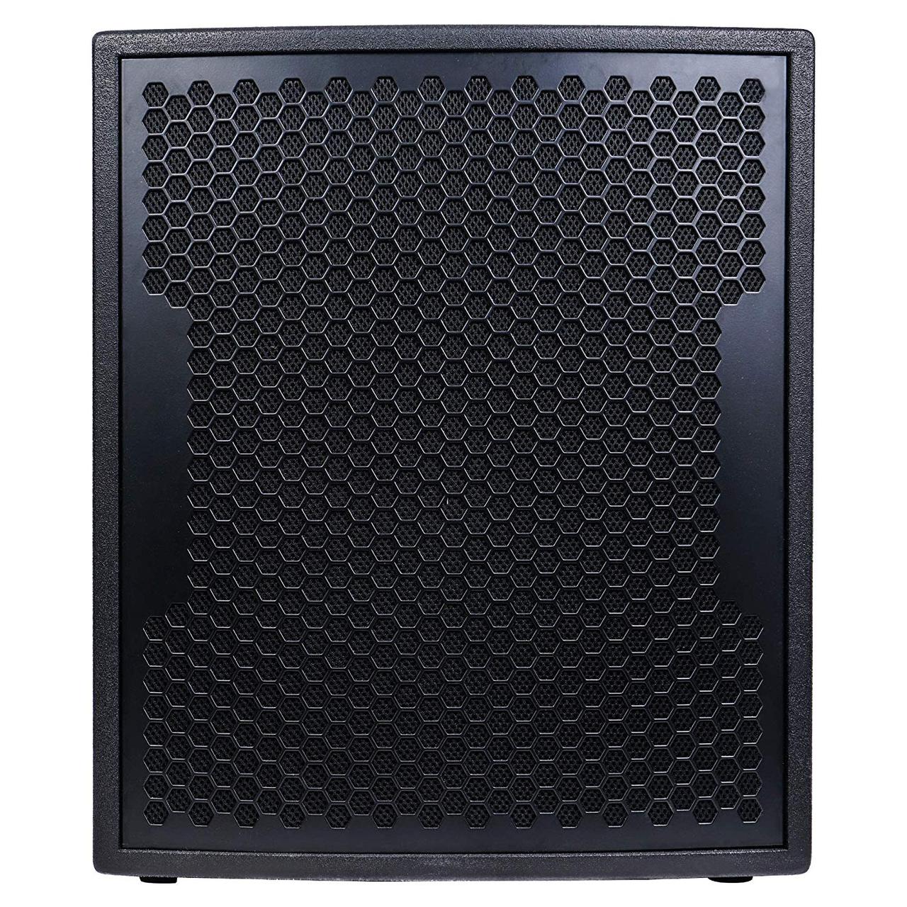 Sound Town 1600 Watts 15” Powered Subwoofer with 2 Speaker Outputs, Plywood Enclosure and 2 Wheels, Black (CARPO-15SPW) - image 2 of 6