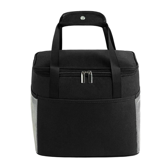 Bolsa aislada Gloria Bolsa reutilizable de alimentos fríos y calientes Negro-S contenedor de almuerzo con aislamiento