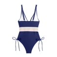 thumbnail image 5 of GZWYHT Bathing Suit for Women Womens Swimsuits Conservative Swimsuit Tummy Swimsuit For Women Suits Ruched Swimwear With Breast Pad One Piece Swimsuit Women Tummy Control Swimsuits Navy XL, 5 of 5