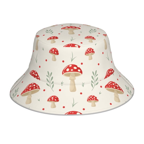 Balery Flat Mushrooms Sombreros para el sol para hombre y mujer, sombrero de pescador con UPF 50+